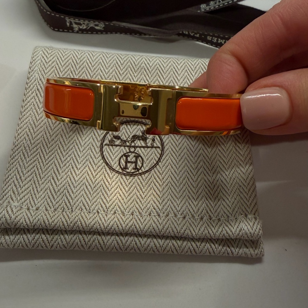 Original Hermes clic H bracelet. - Picture 7 of 11